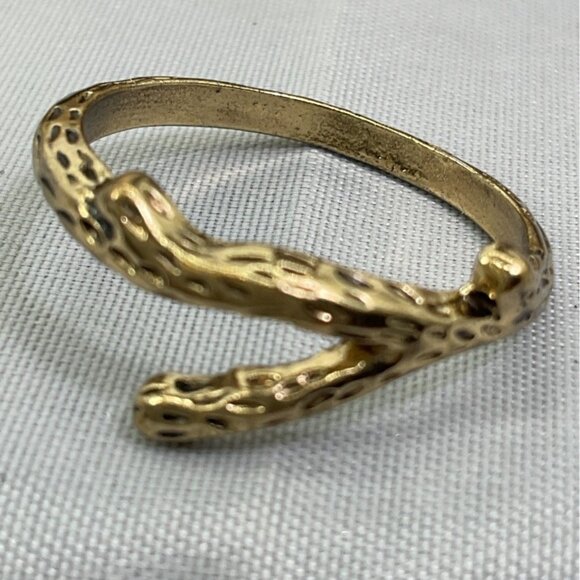 Antique Gold-Tone Wishbone Twig Branch Ring - Picture 1 of 5